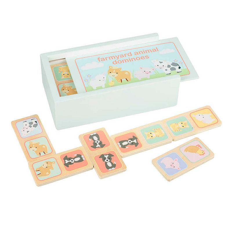 Farmyard Animal Wooden Dominoes