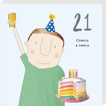 Boy 21 Cheers Beers Card
