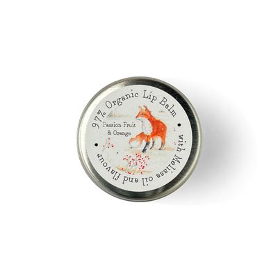 Organic Lip Balm - Passion Fruit &amp; Orange (Fox)