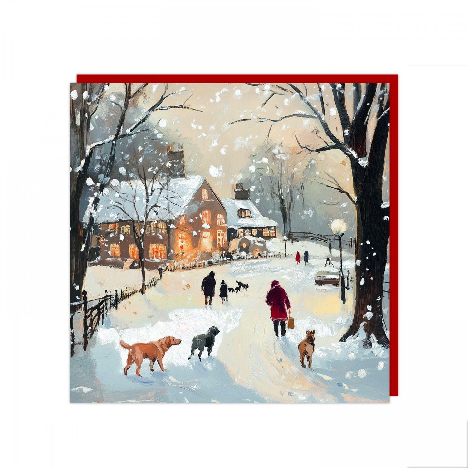 Boxing Day Stroll Pack Of 6 Charity Christmas Cards