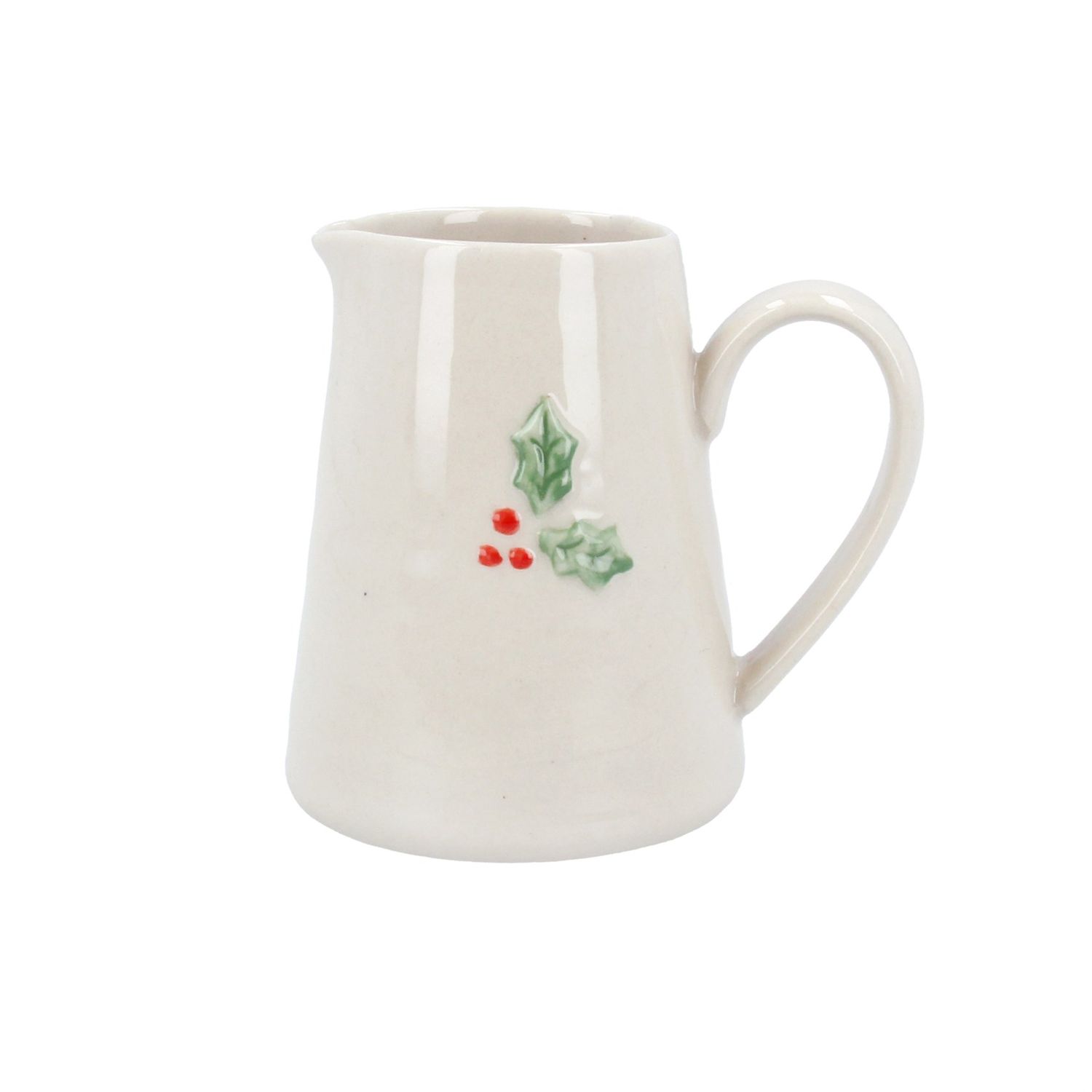 Christmas Ceramic Mini Jug - Holly
