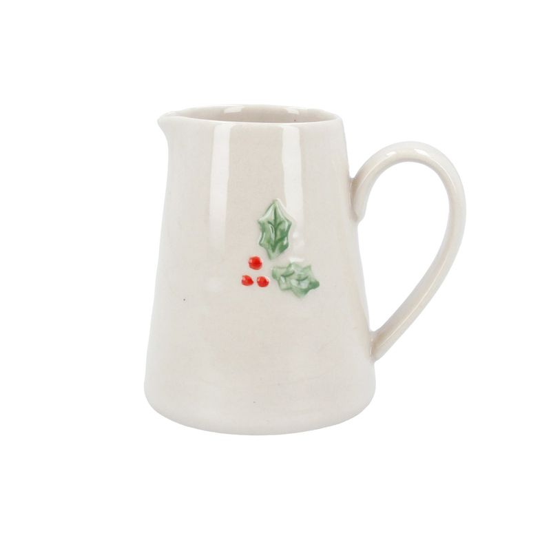 Christmas Ceramic Mini Jug - Holly