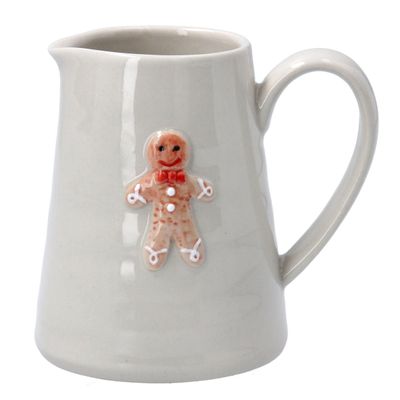 Christmas Ceramic Mini Jug - Gingerbread Man