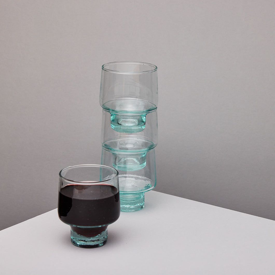 TAW Recycled Glass Low Wine Glass Set Of 4