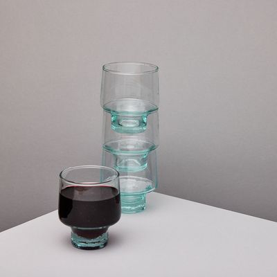 TAW Recycled Glass Low Wine Glass Set Of 4