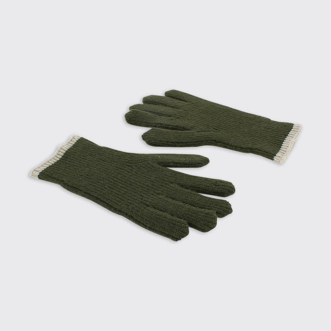 Men&#39;s Ribbed Gloves - Khaki