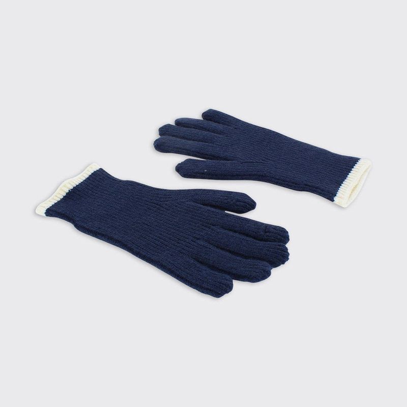 Men's Ribbed Gloves - Navy
