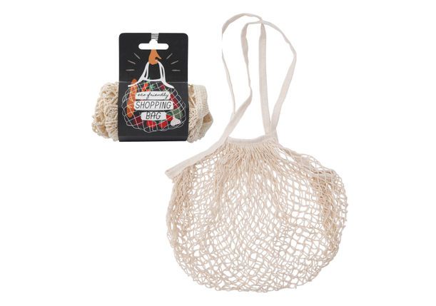 Natural Mesh Shopping Bag