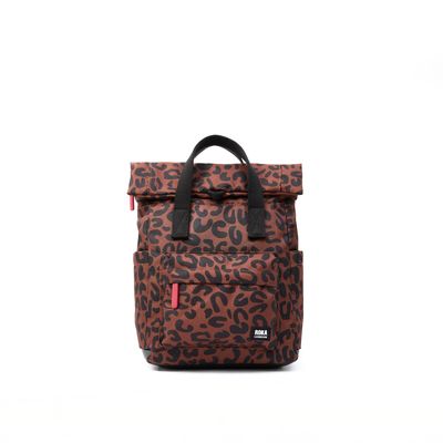Roka London Canfield B Small Sustainable Canvas - Leopard Print