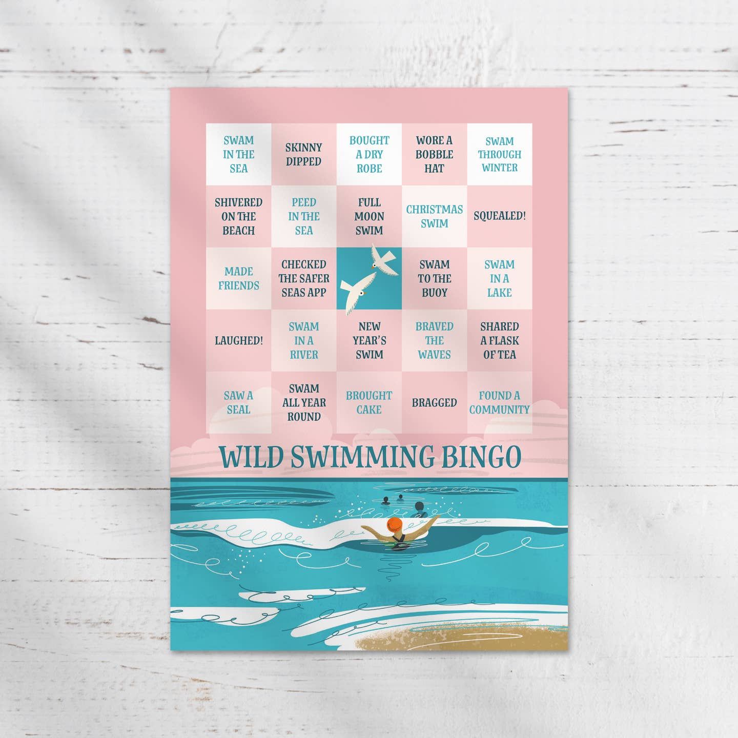 Wild Swimming Bingo Card