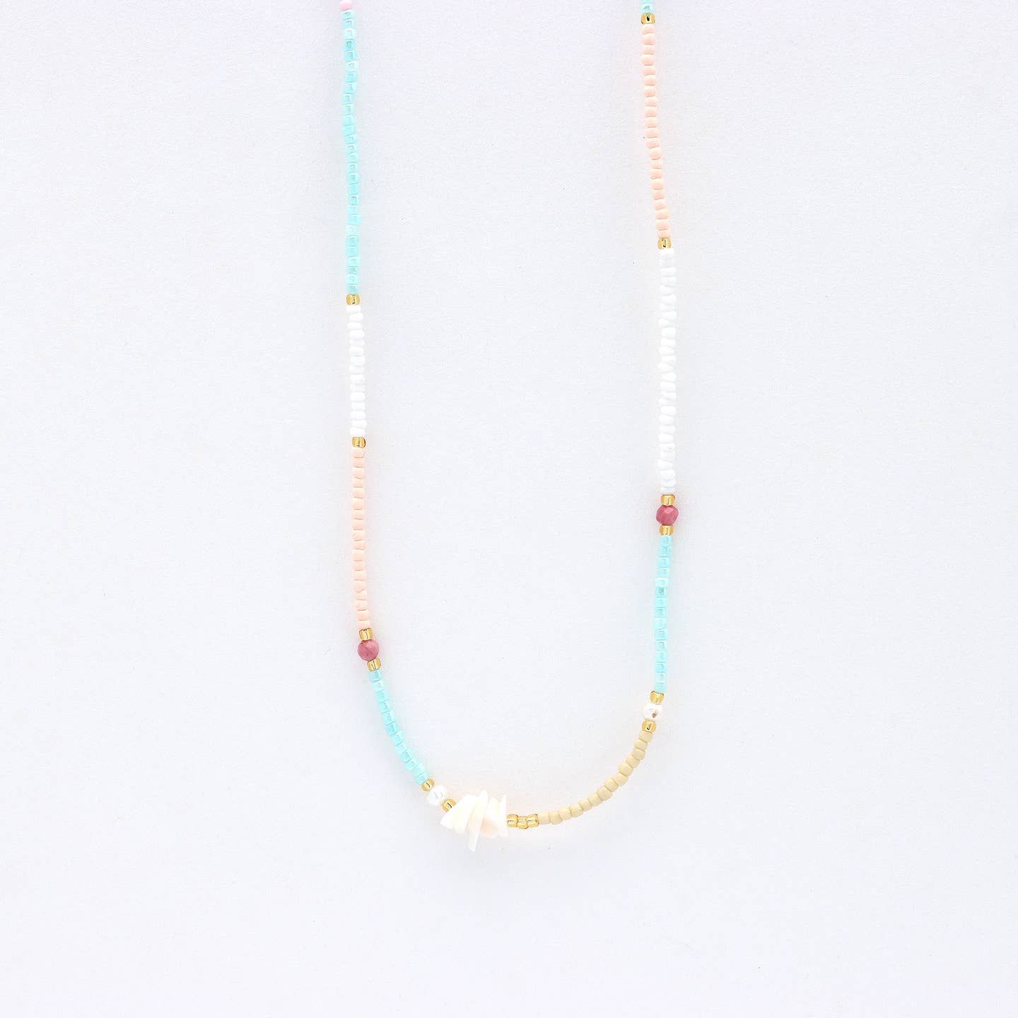 Pastel Beaded Necklace