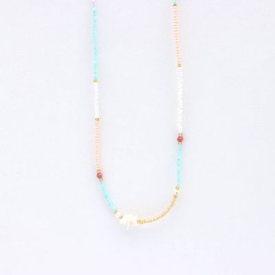 Pastel Beaded Necklace