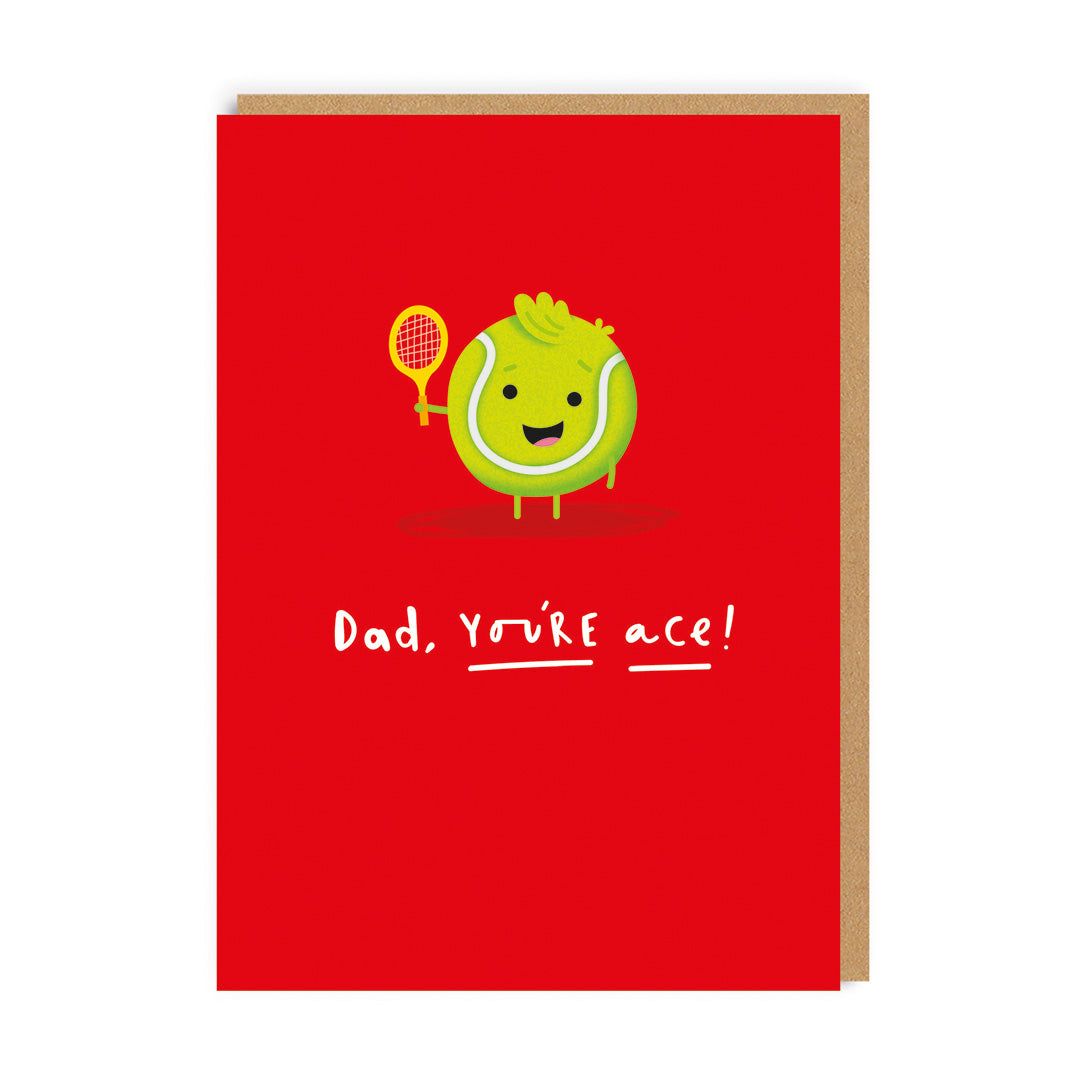 Dad You&#39;re Ace Tennis Ball Card