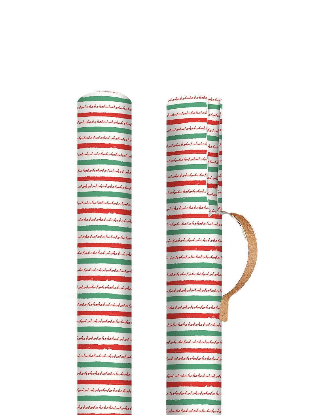 Ho Ho Ho Stripe Christmas Roll Wrap