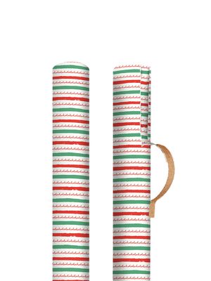 Ho Ho Ho Stripe Christmas Roll Wrap