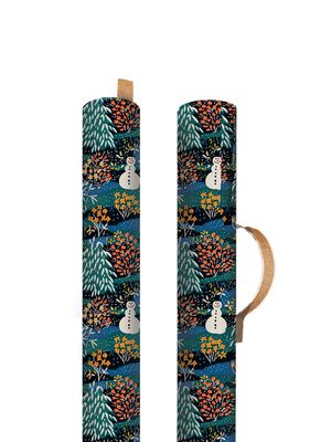 Snowman Fir Tree Christmas Roll Wrap