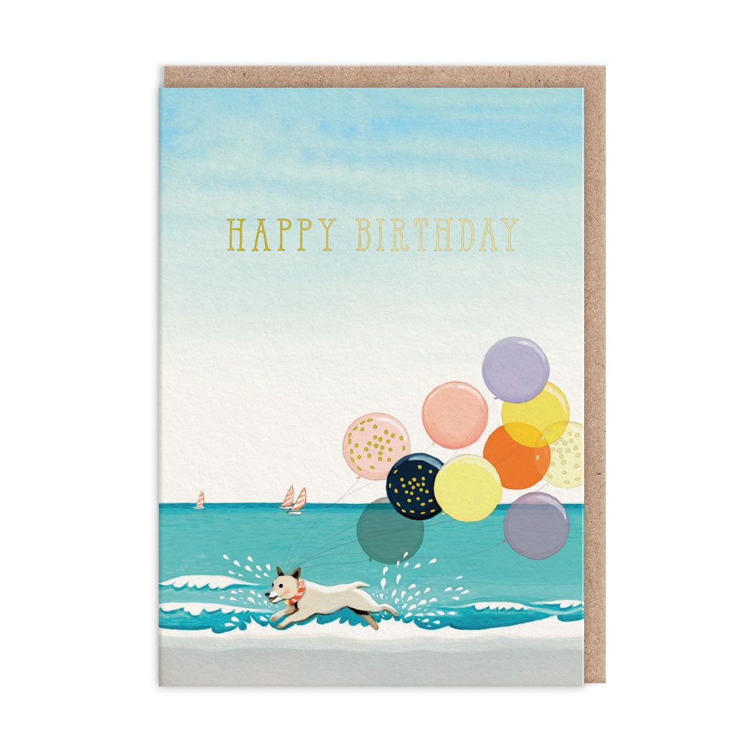 Dogs &amp; Balloons Birthday Card