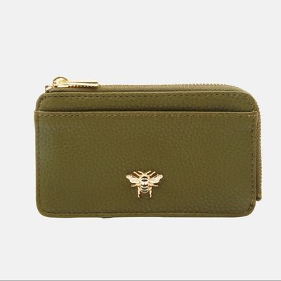 Alice Wheeler Bee Coin Purse - Olive
