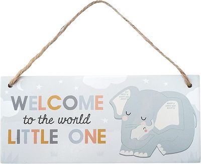 Welcome Baby Hanging Sign