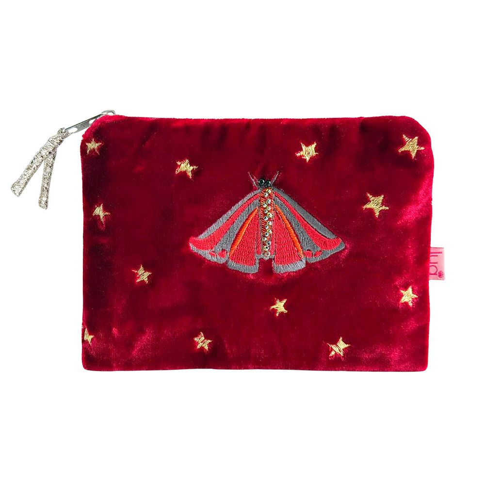 Lua Moth Purse - Red Velvet