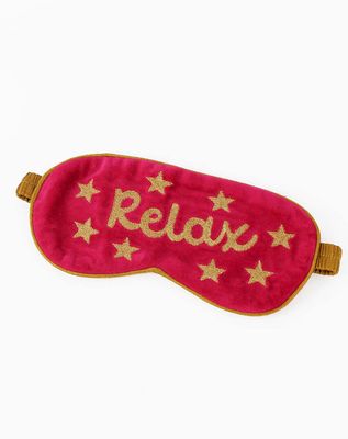 My Doris Pink Velvet Relax Sleep Eye Mask