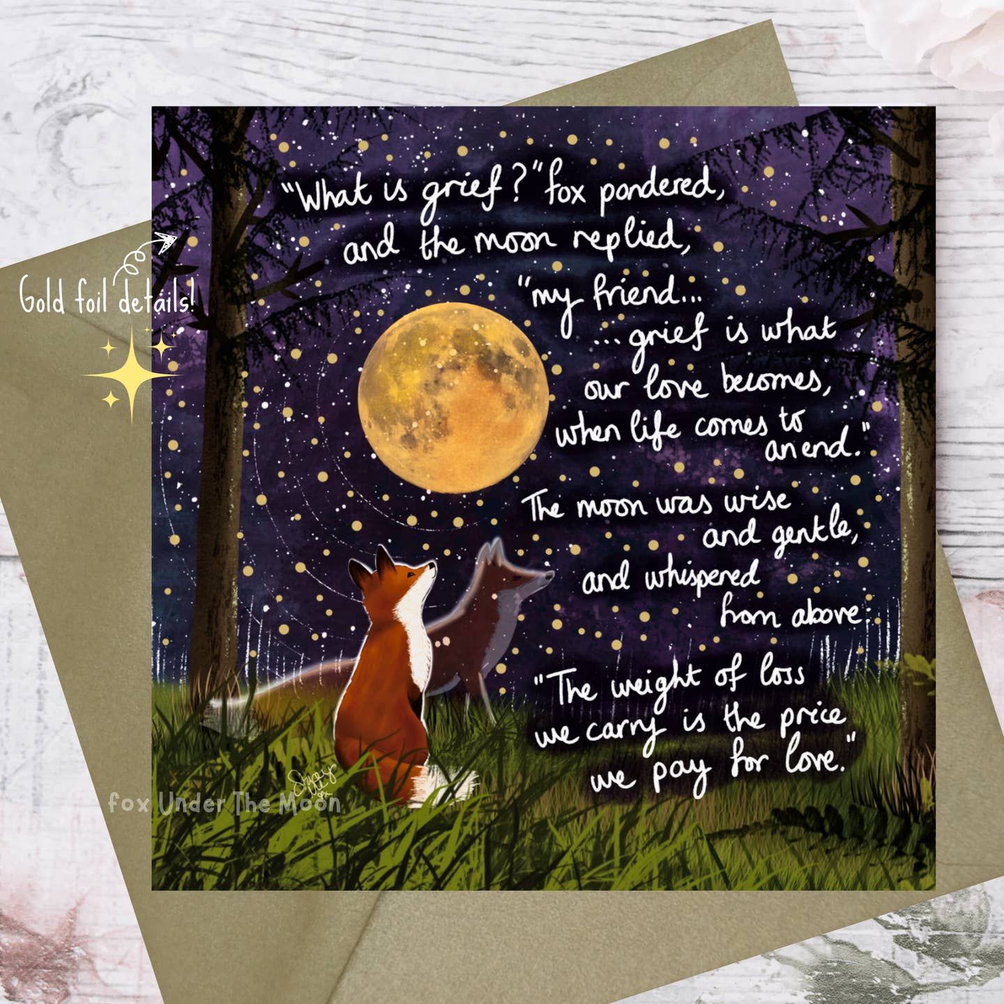 Grief Card By Fox Under The Moon