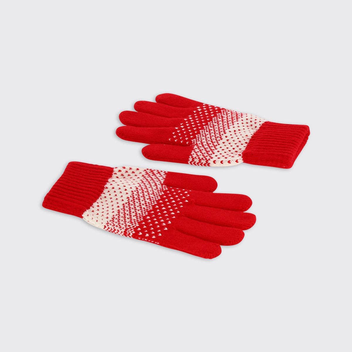 Tilly Gloves - Berry Red