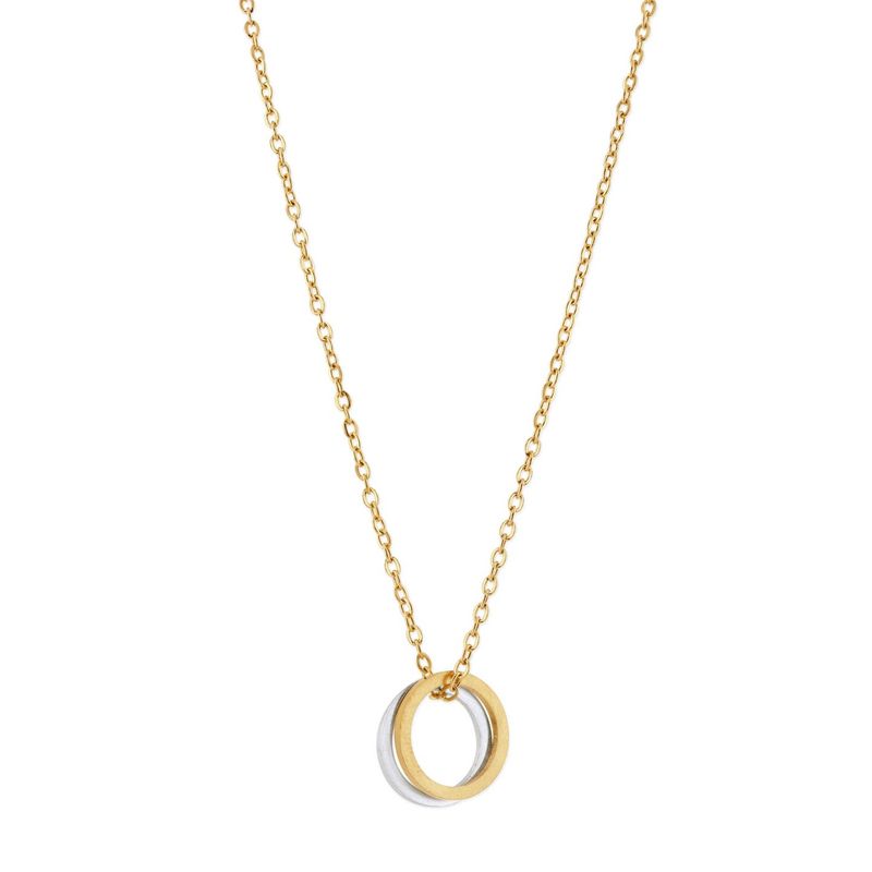 Gold Double Eternity Necklace