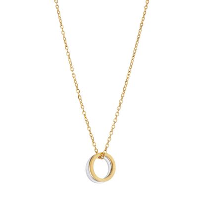 Gold Double Eternity Necklace