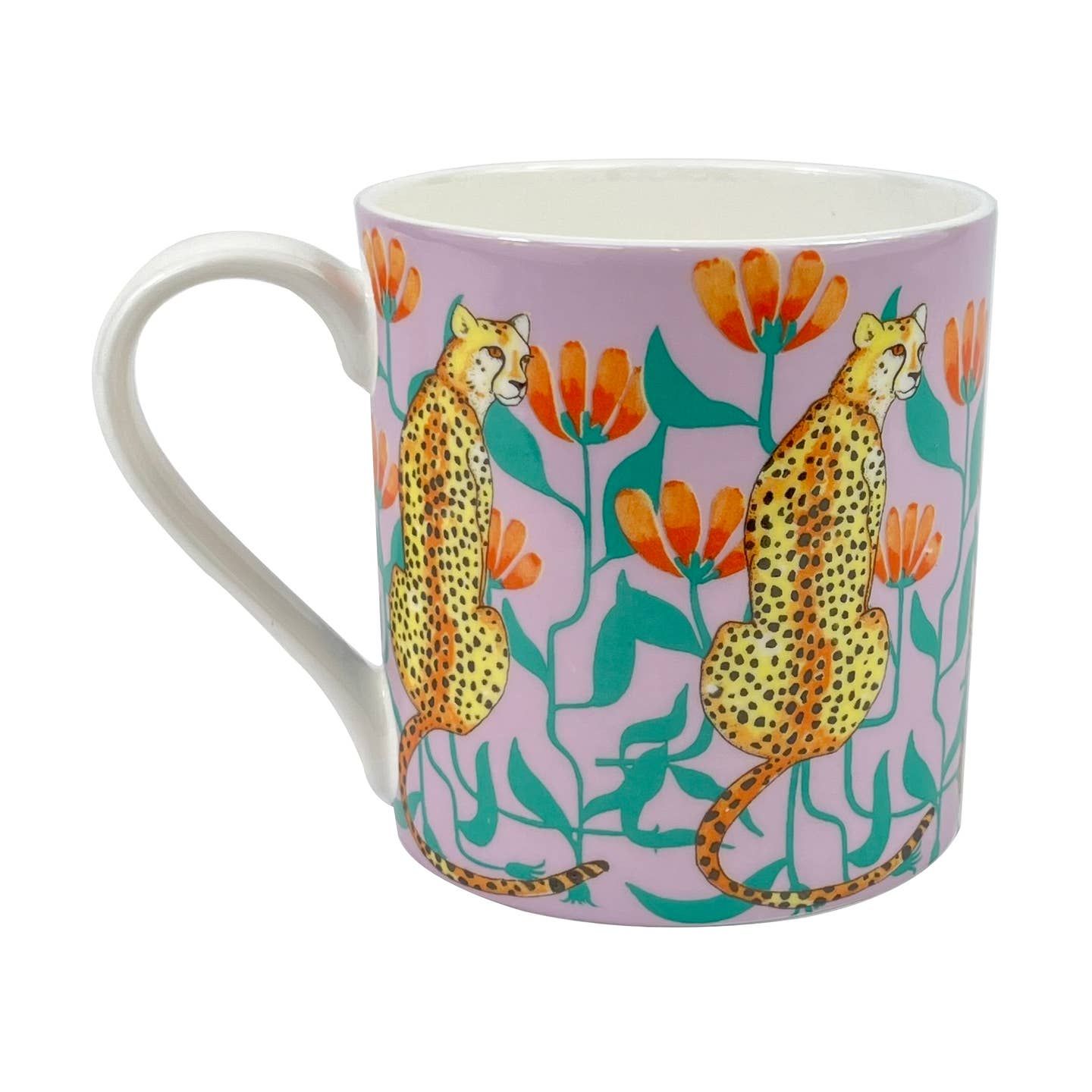 Cheetah Bone China Mug
