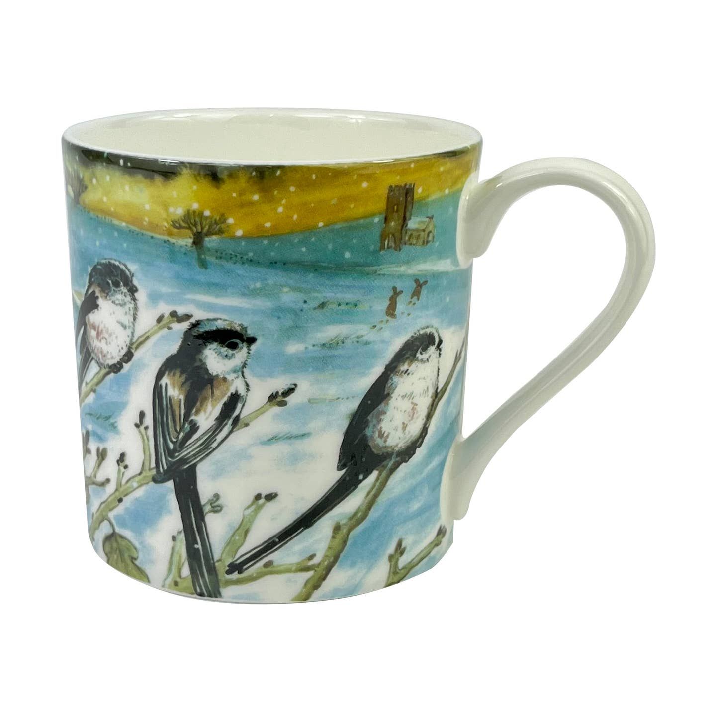Long-Tailed Tits Bone China Mug
