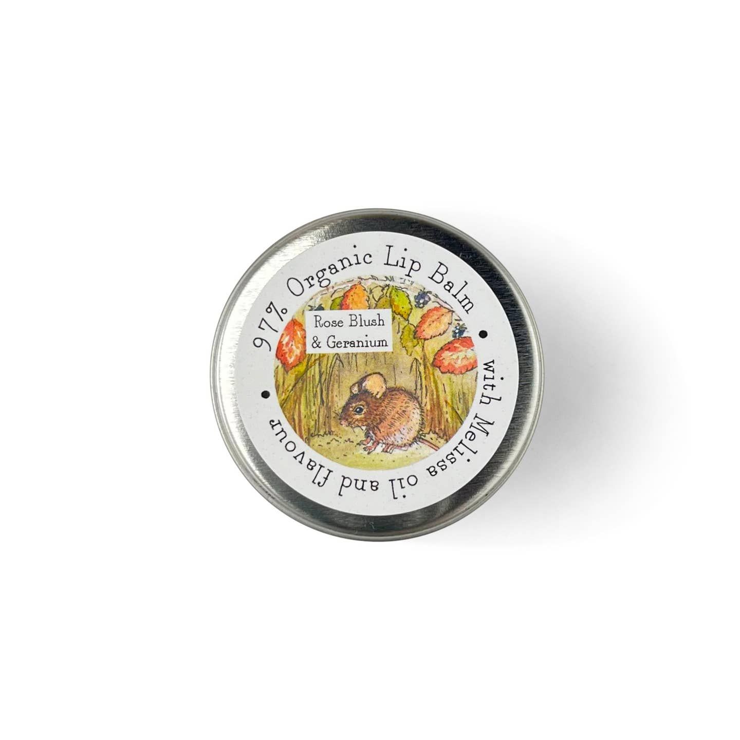 Organic Lip Balm - Rose Blush &amp; Geranium (Harvest Mouse)