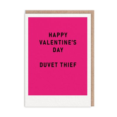 Valentine's Day Duvet Thief Card