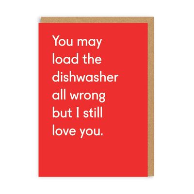 Valentine's Day Load The Dishwasher Card
