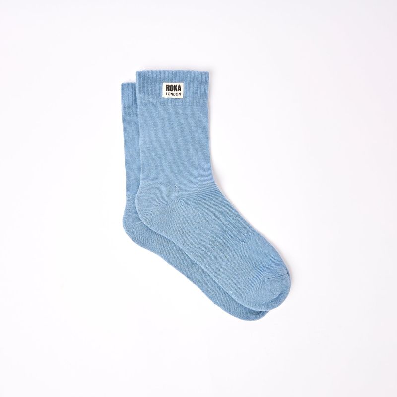 Roka London Wimbledon Men's Organic Cotton Socks - Airforce (One Size)