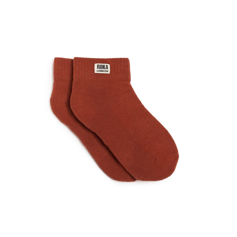 Roka London Wembley Organic Cotton Socks - Bran (One Size)