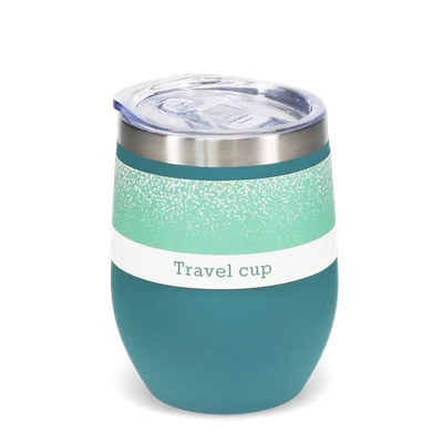 Rubber Coated Steel Travel Cup - Petrol