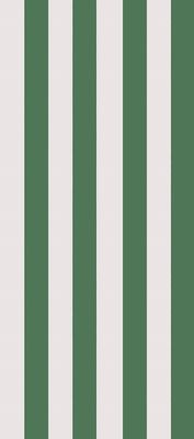 Tissue Paper - Green &amp; Cream Stripe (Pack Of 4)