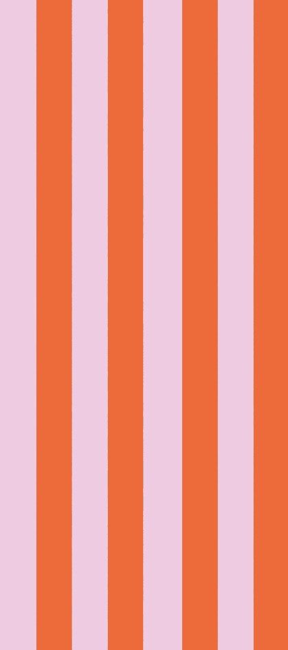 Tissue Paper - Coral &amp; Orange Stripe (Pack Of 4)