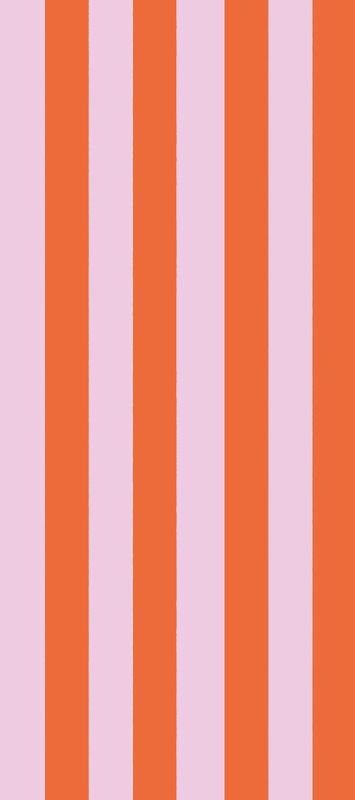 Tissue Paper - Coral &amp; Orange Stripe (Pack Of 4)