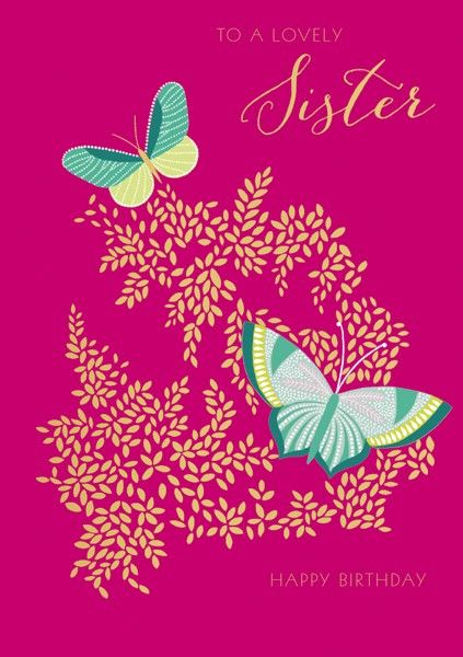 Sara Miller Sister Birthday Card