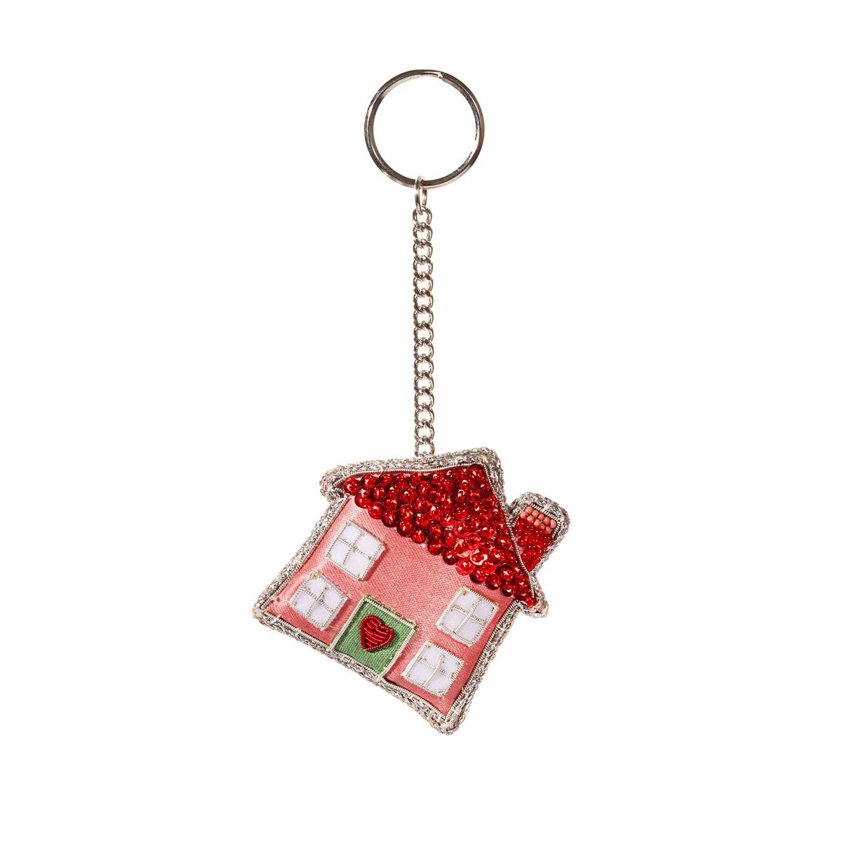 House Embroidered Keyring
