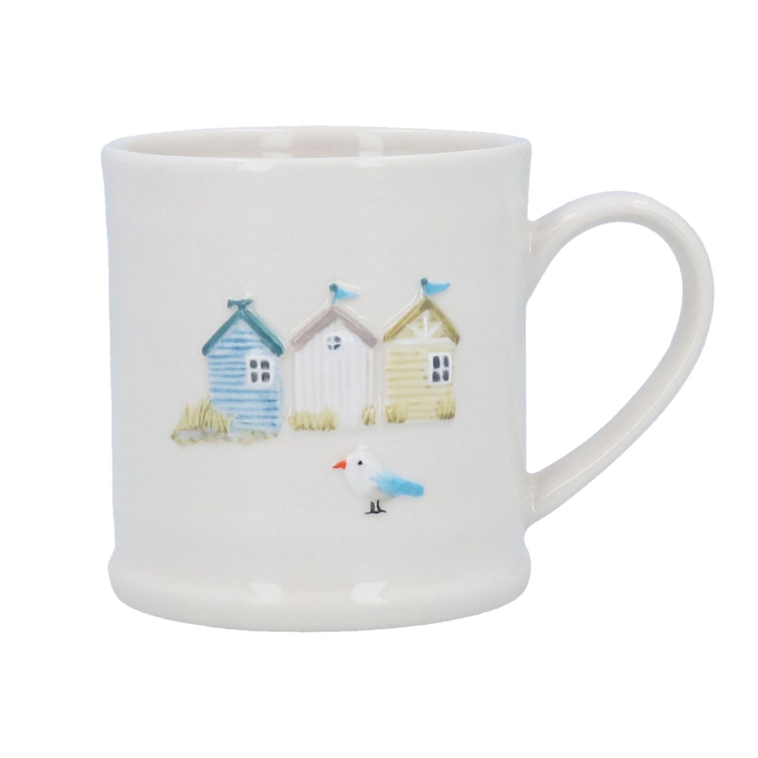 Stoneware Mug 9cm - Beach Huts
