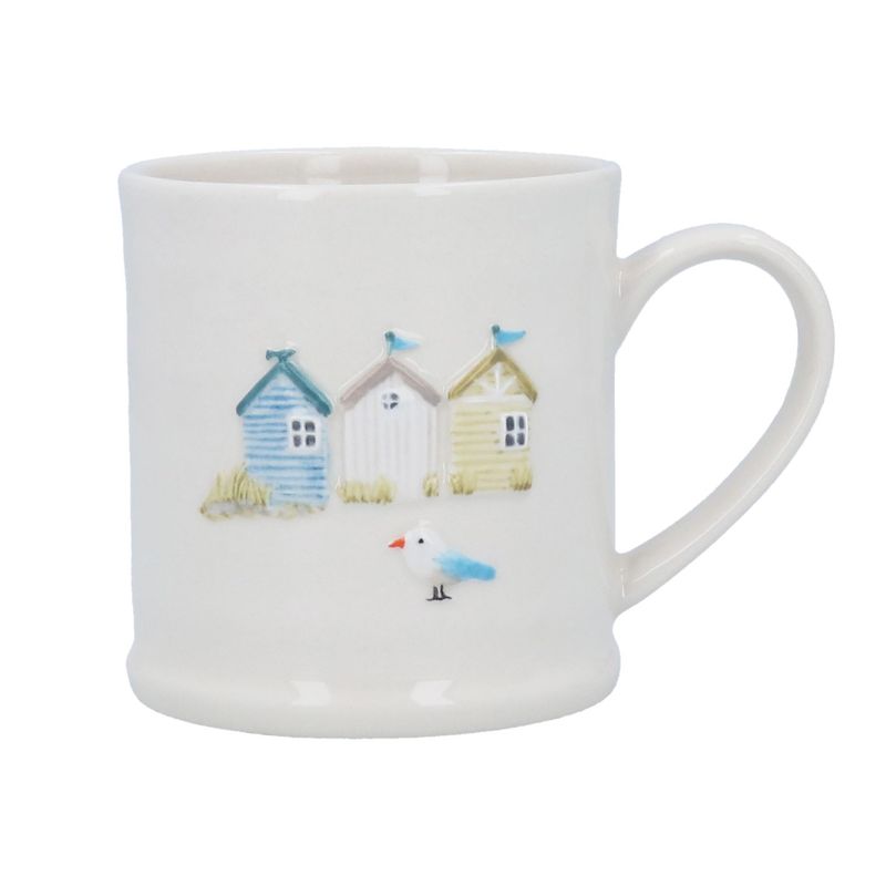 Stoneware Mug 9cm - Beach Huts