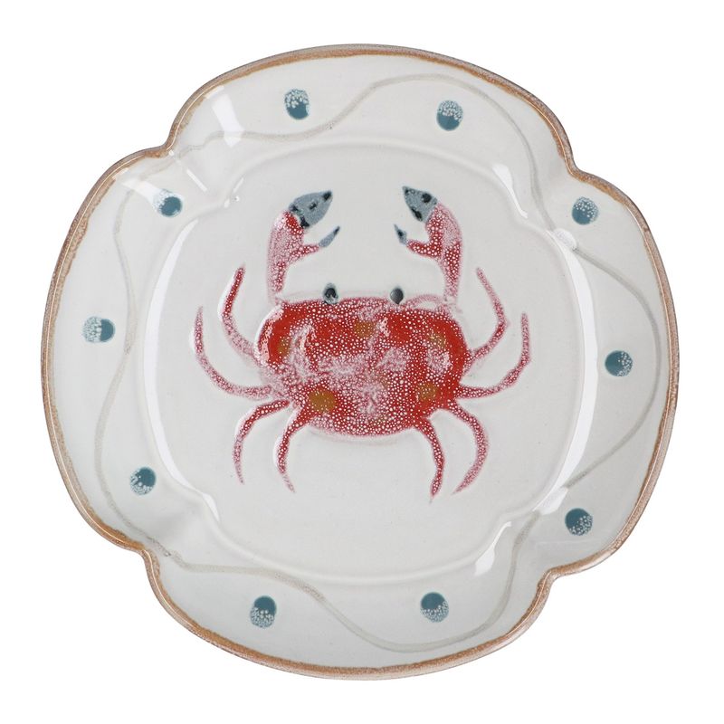 Crab Stoneware Fluted 20cm Plate