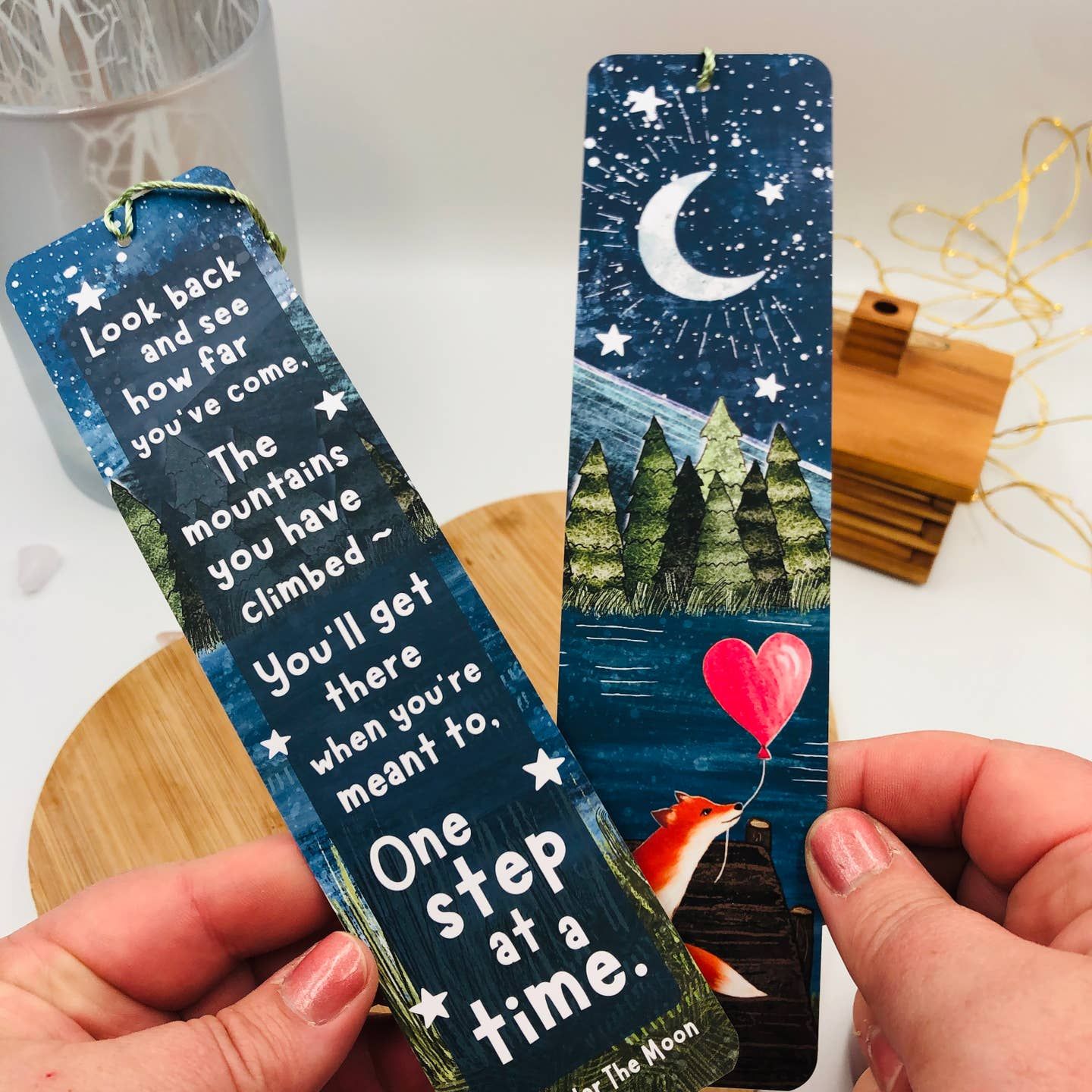 One Step At A Time Bookmark By Fox Under The Moon