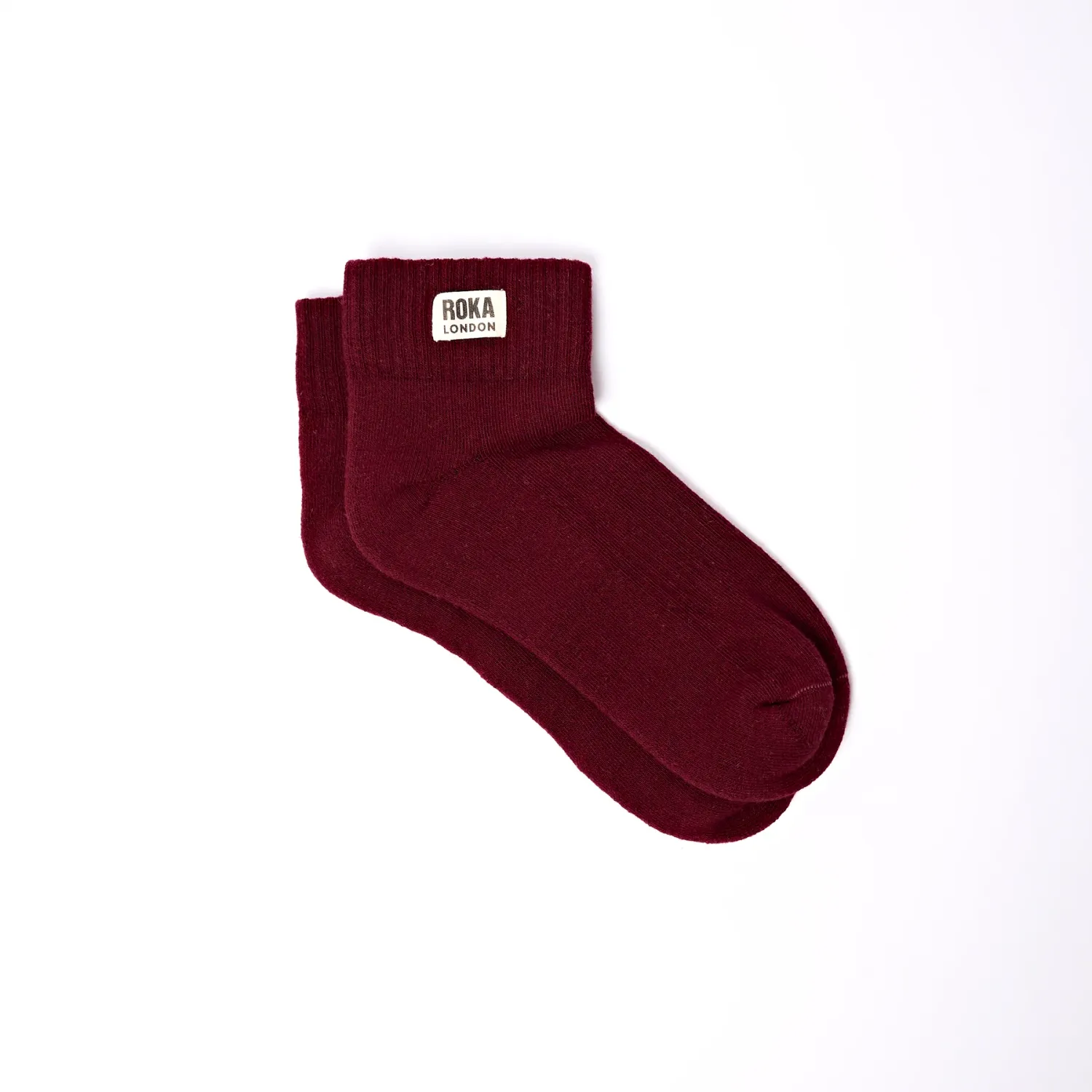 Roka London Wembley Organic Cotton Socks - Plum (One Size)