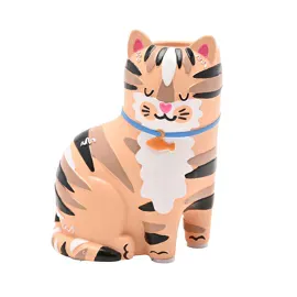 Raspberry Blossom Cat Matchstick Holder