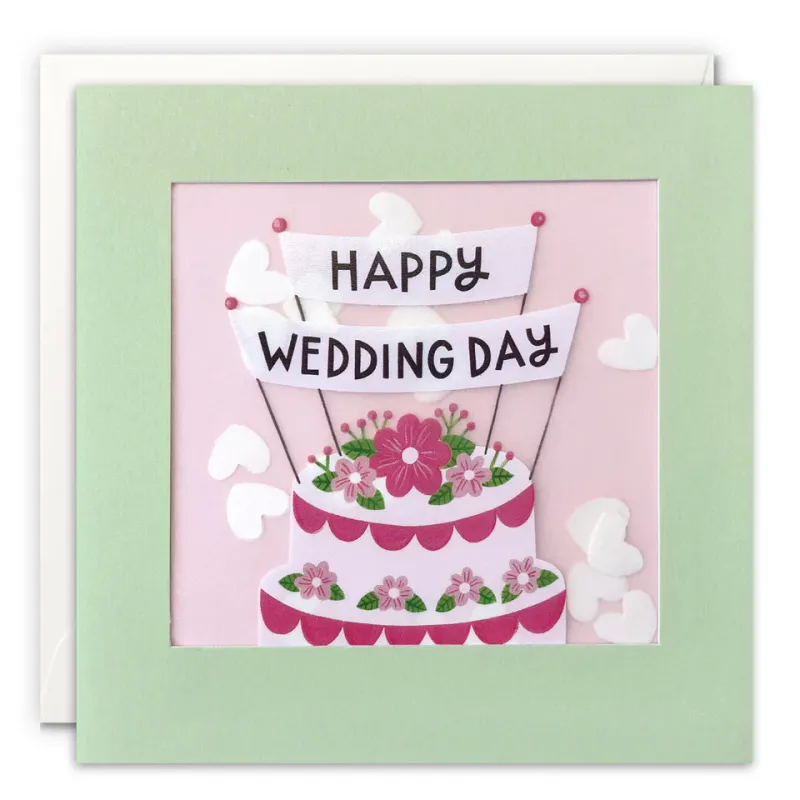 Wedding Day Cake Paper Shakies Card