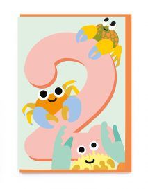 2nd Birthday Crabs Card
